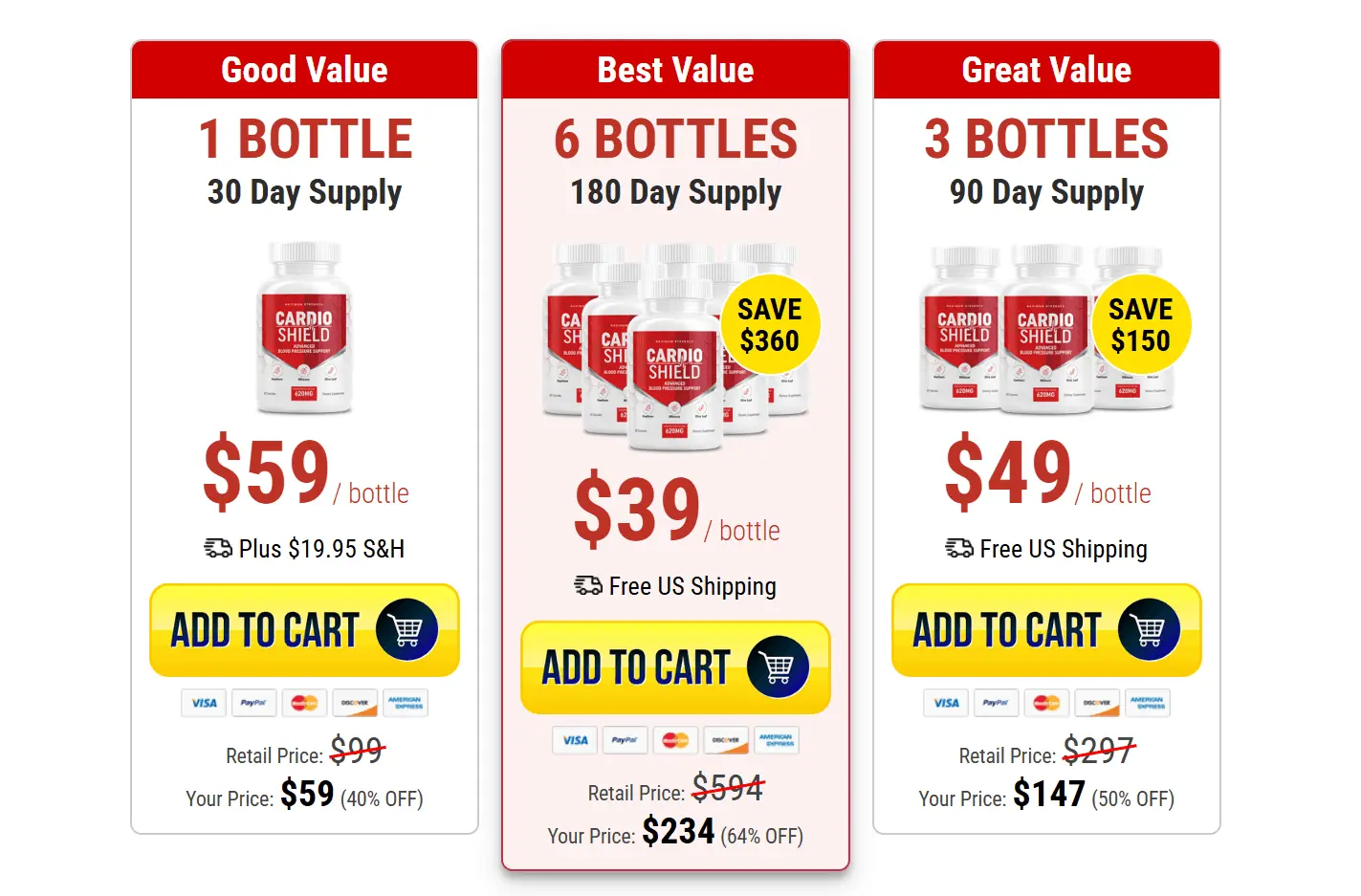 Cardio Shield Pricing